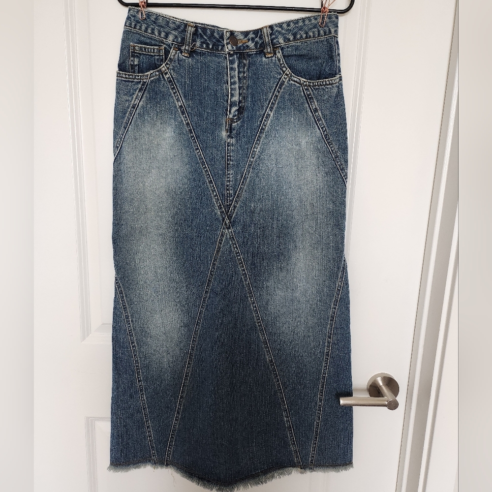 American Eagle vintage maxi denim skirt